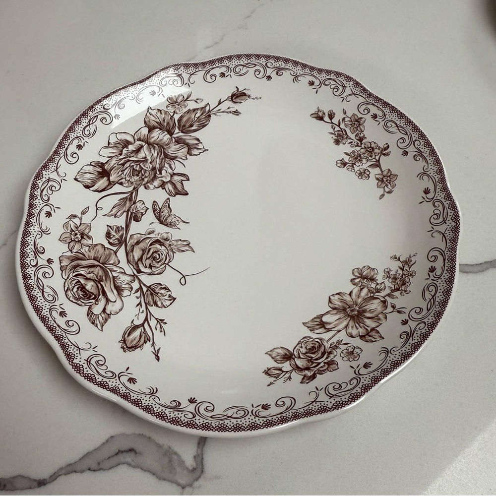 Pioneer  Woman Agatha Brown Salad Plate